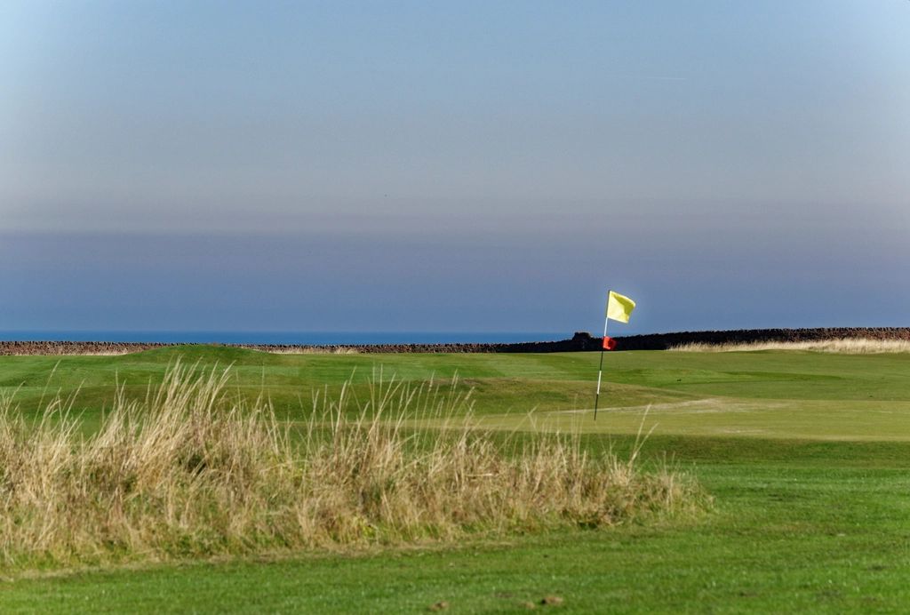 The golf course, looking down the fairway